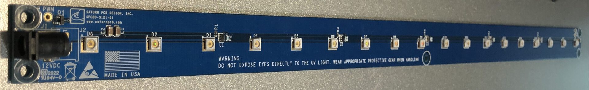 UV-A LED Sanitizing Light Bar